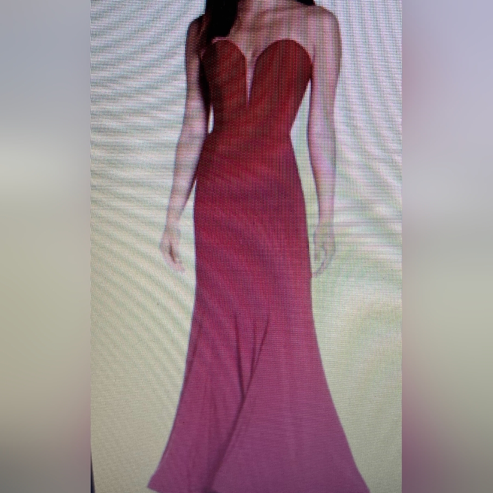 Size 12 NWT Red Mac Duggal Bustier Evening Gown - Picture 2 of 8